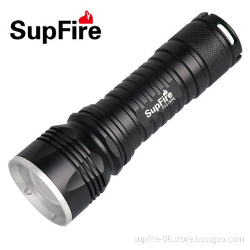 3W zoomable LED flashlight SupFire F11-T XPE long-range rechargeable torch light